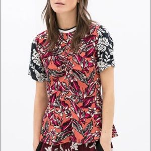 Zara Combination Printed Top